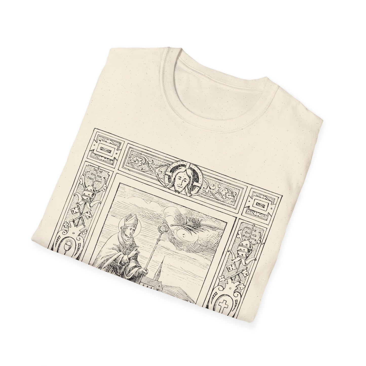 saint valentine healing epilepsy illustrated by dr. frantisek ehrmann, circa 1899. the tshirt