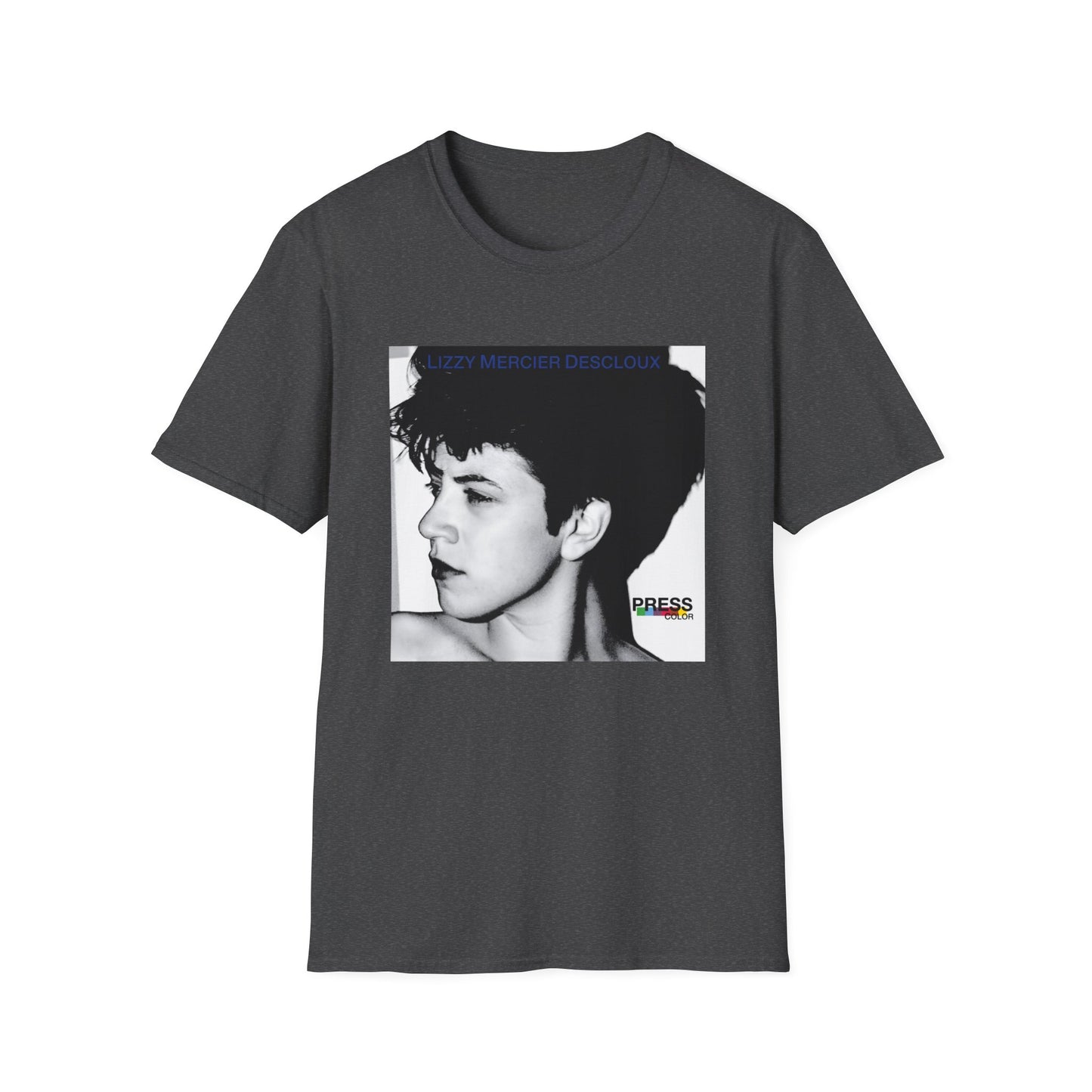 lizzy mercier descloux 1979 press color album cover tshirt