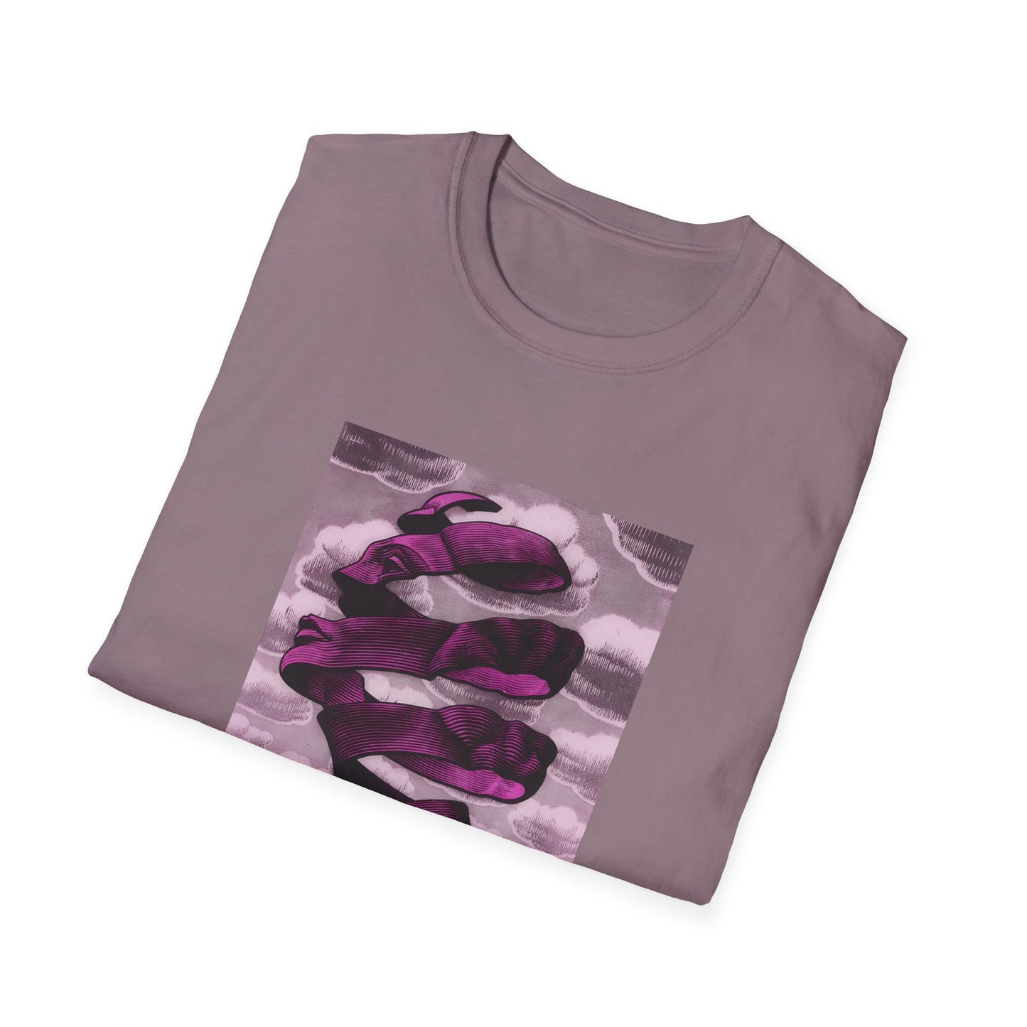 1955 m.c escher rind in pink tshirt