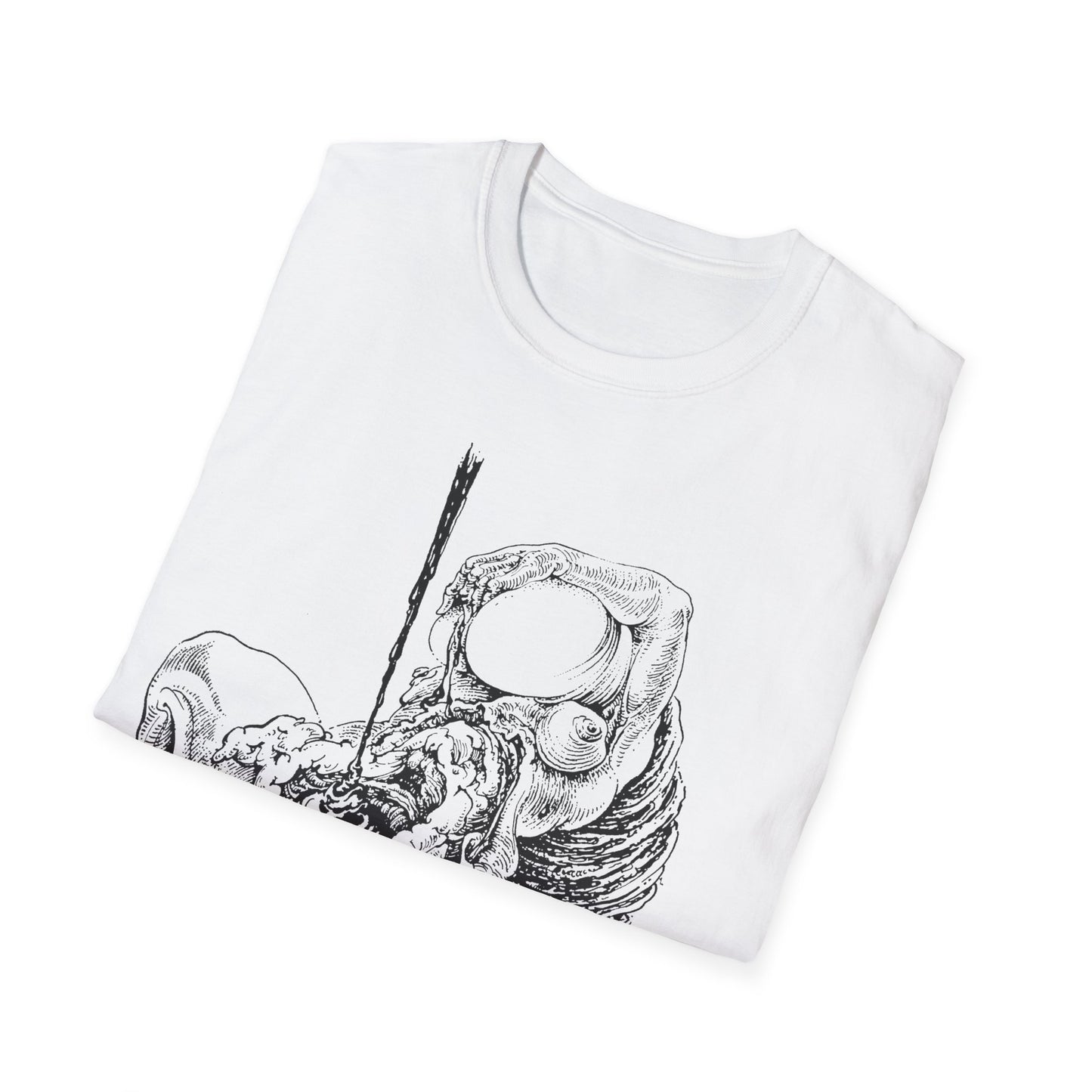 sibylle ruppert drawing from 1975 german avant garde journal tshirt