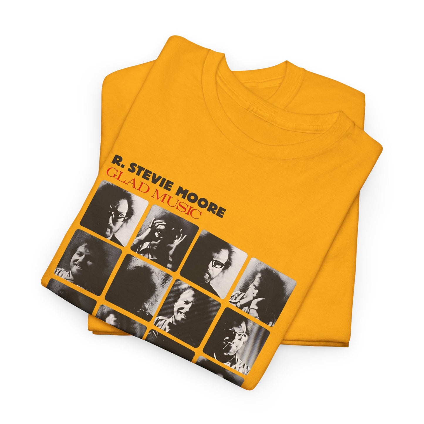 1986 glad music by r stevie moore album cover custom edit tshirt