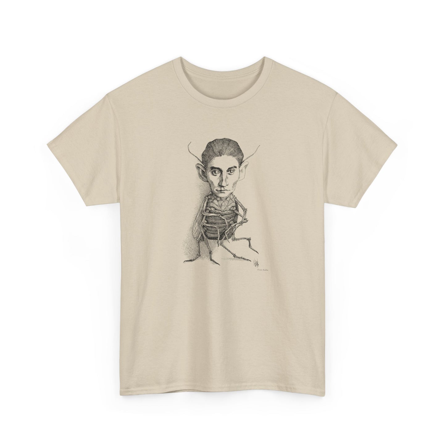1970s drawing of franz kafka by rogelio naranjo tshirt
