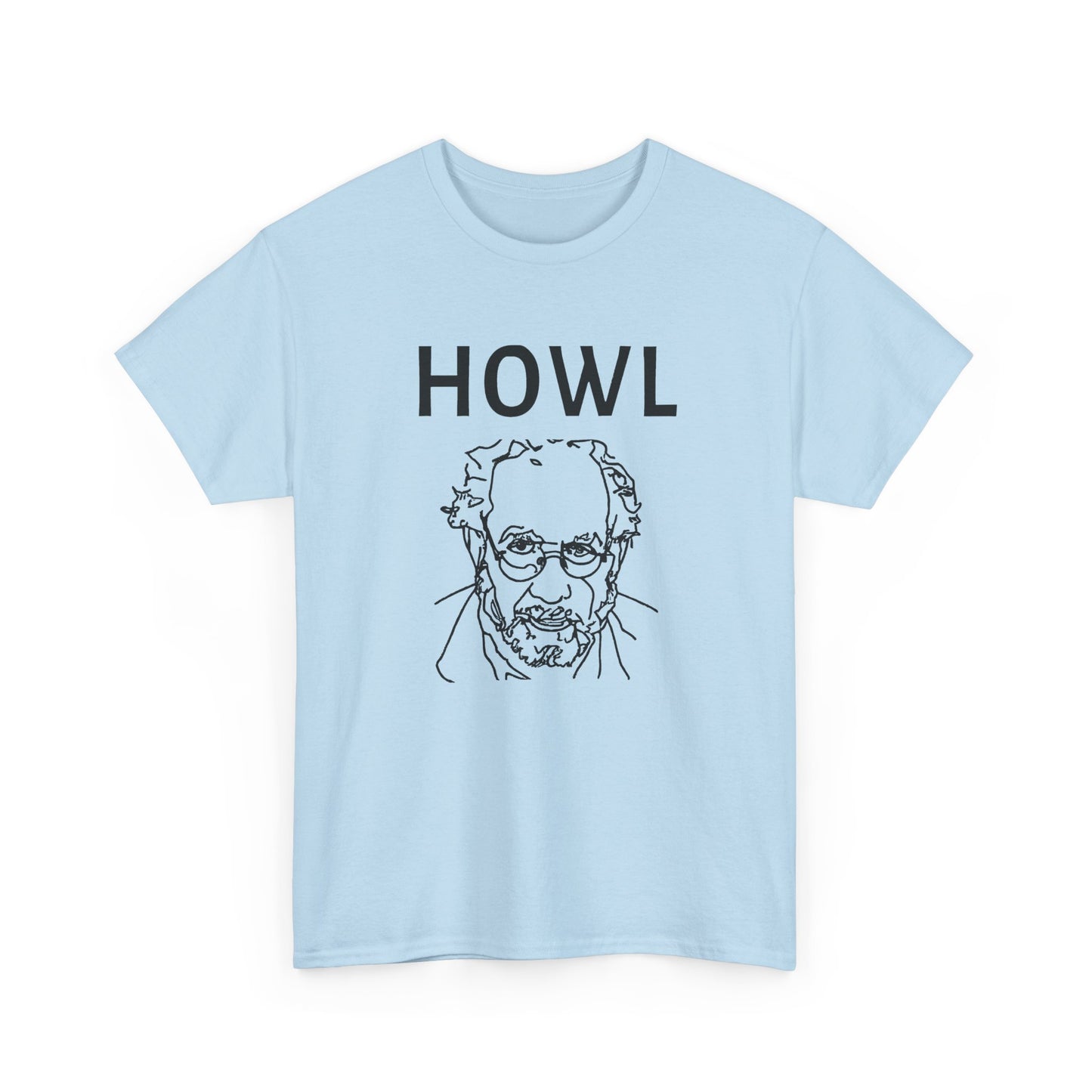 1956 book cover for howl by allen ginsberg custom edit tshirt