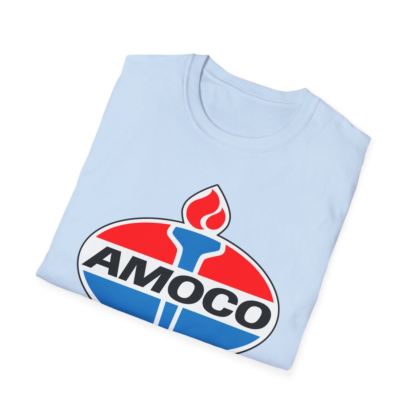 amoco oil company logo tshirt