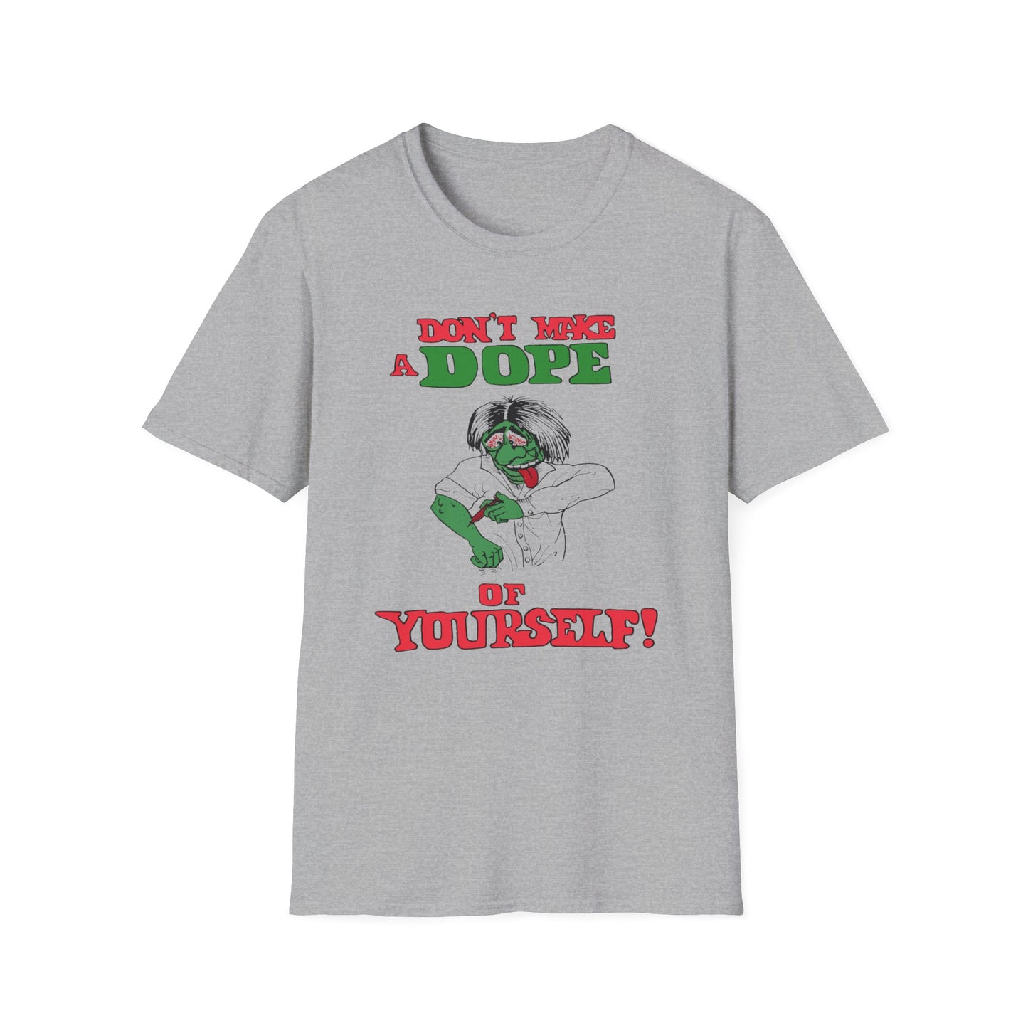 1960s anti-drug poster tshirt "don't make a dope of yourself" by smartset smarteen s.o.s tshirt