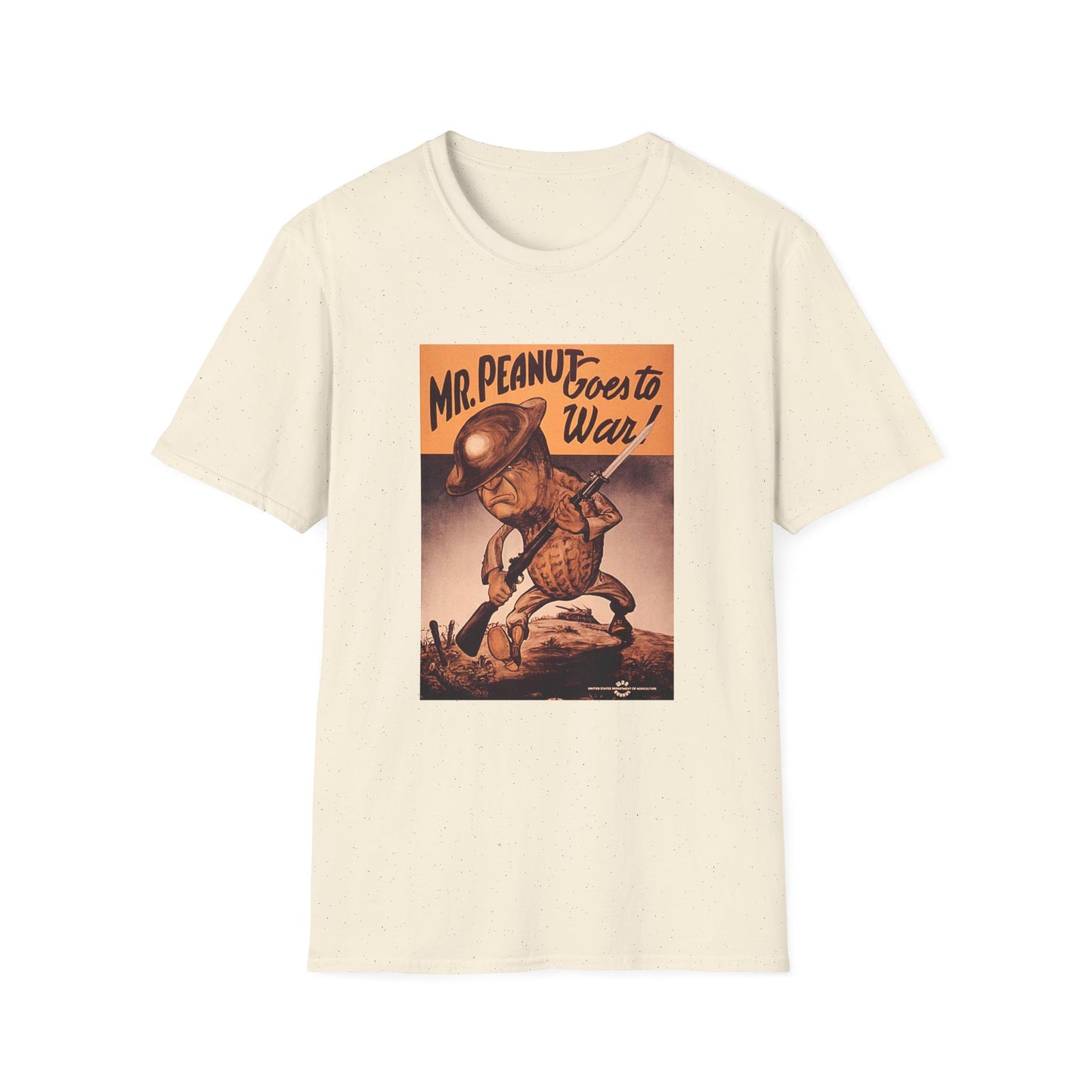 1942 mr. peanut goes to war from the united states department of agriculture war boards tshirt