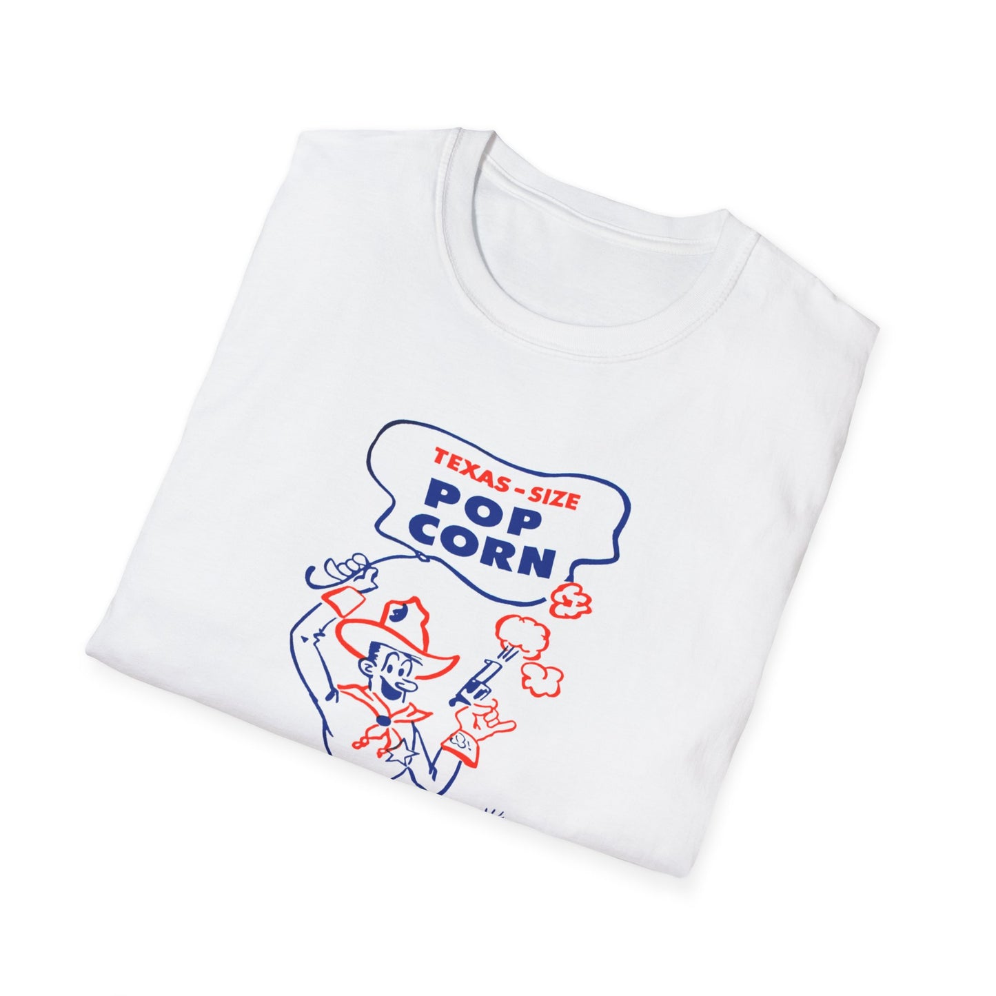 vintage texas size popcorn bag logo tshirt