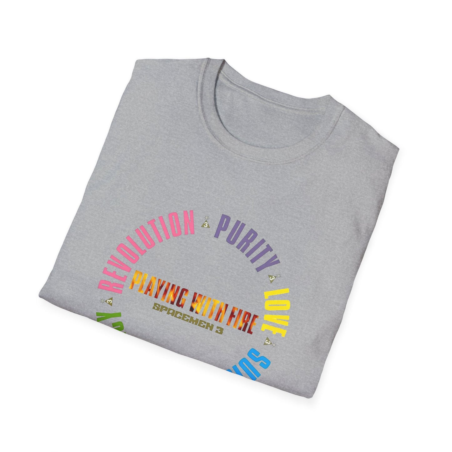 spacemen 3 1989 playing with fire album cover tshirt