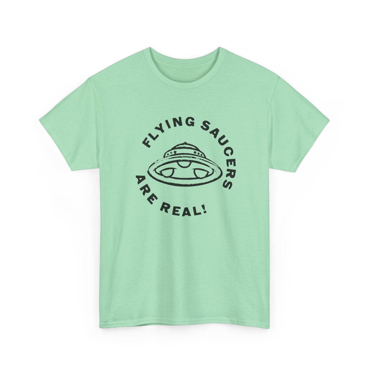 flying saucers are real! vintage style image tshirt