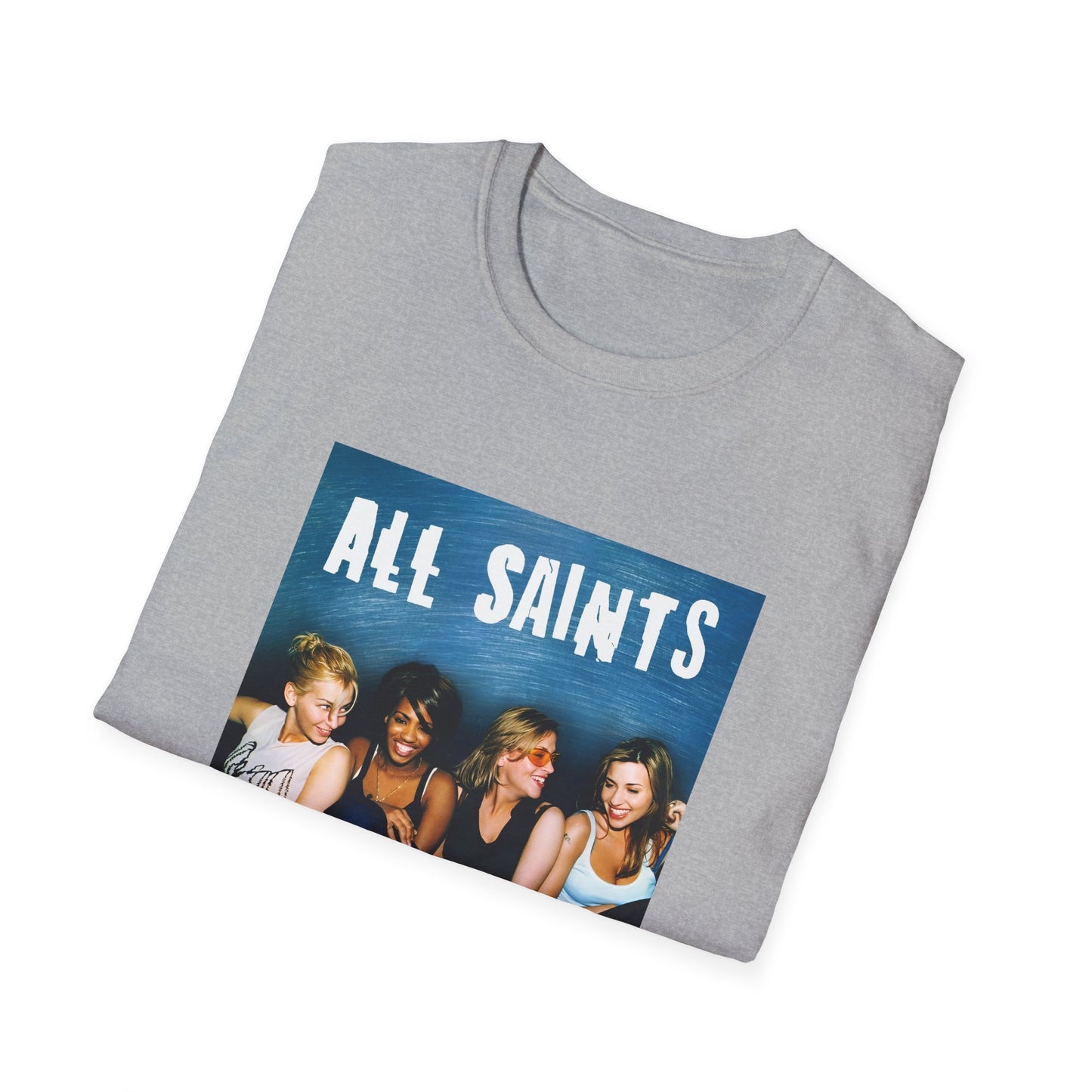 all saints on a couch on a tshirt