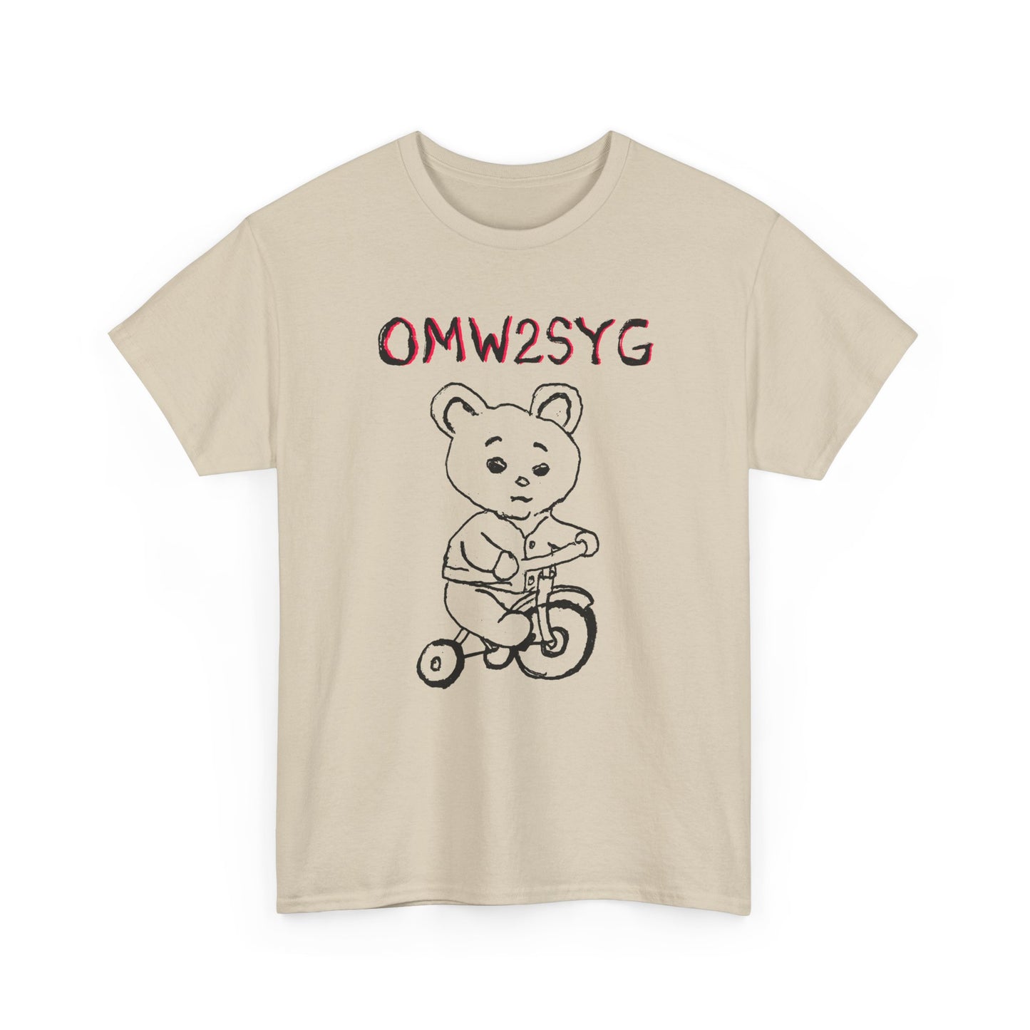 original drawing omw2syg on my way to steal your girl bunny riding tricycle tshirt