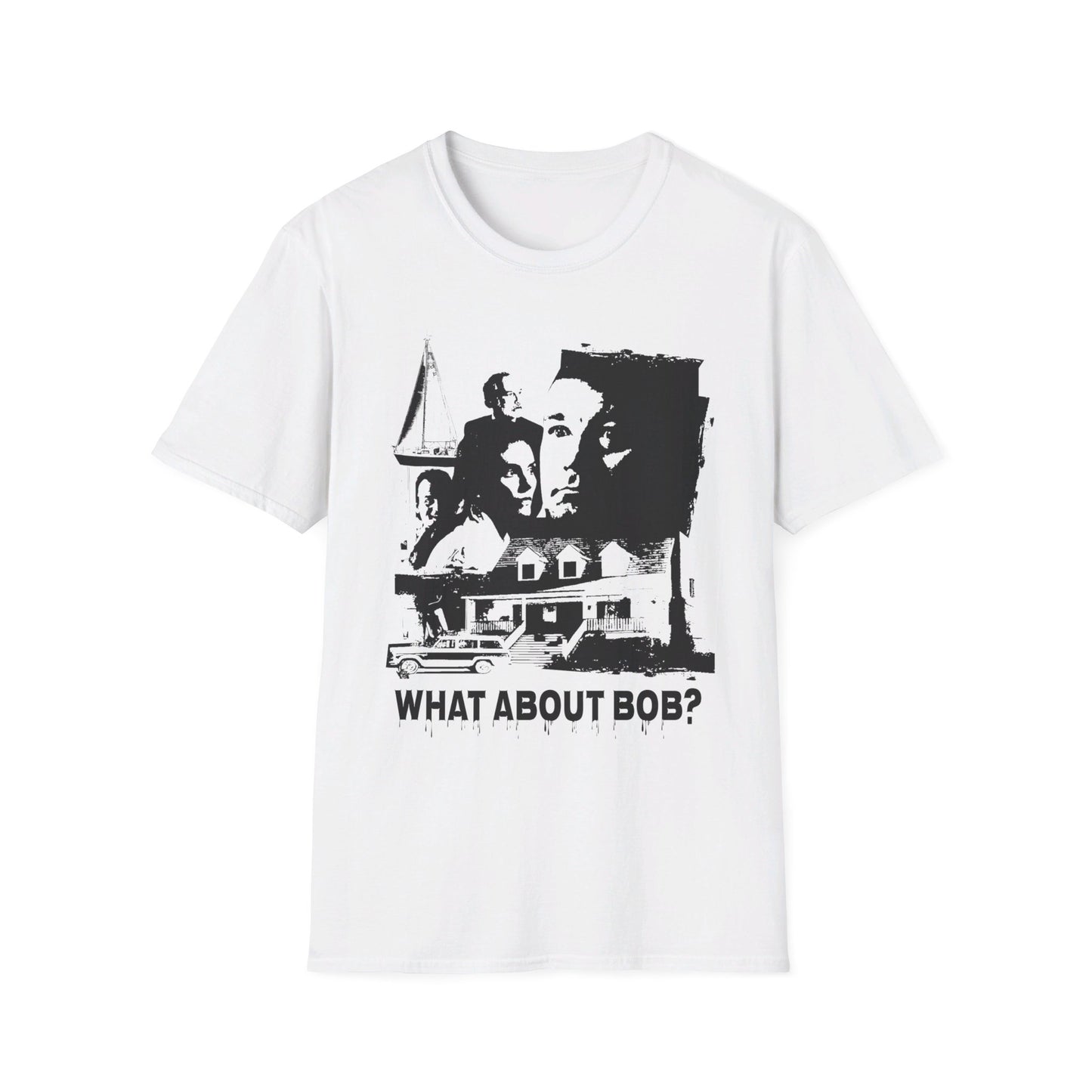 what about bob? 1991 family comedy movie fan art scary collage tshirt