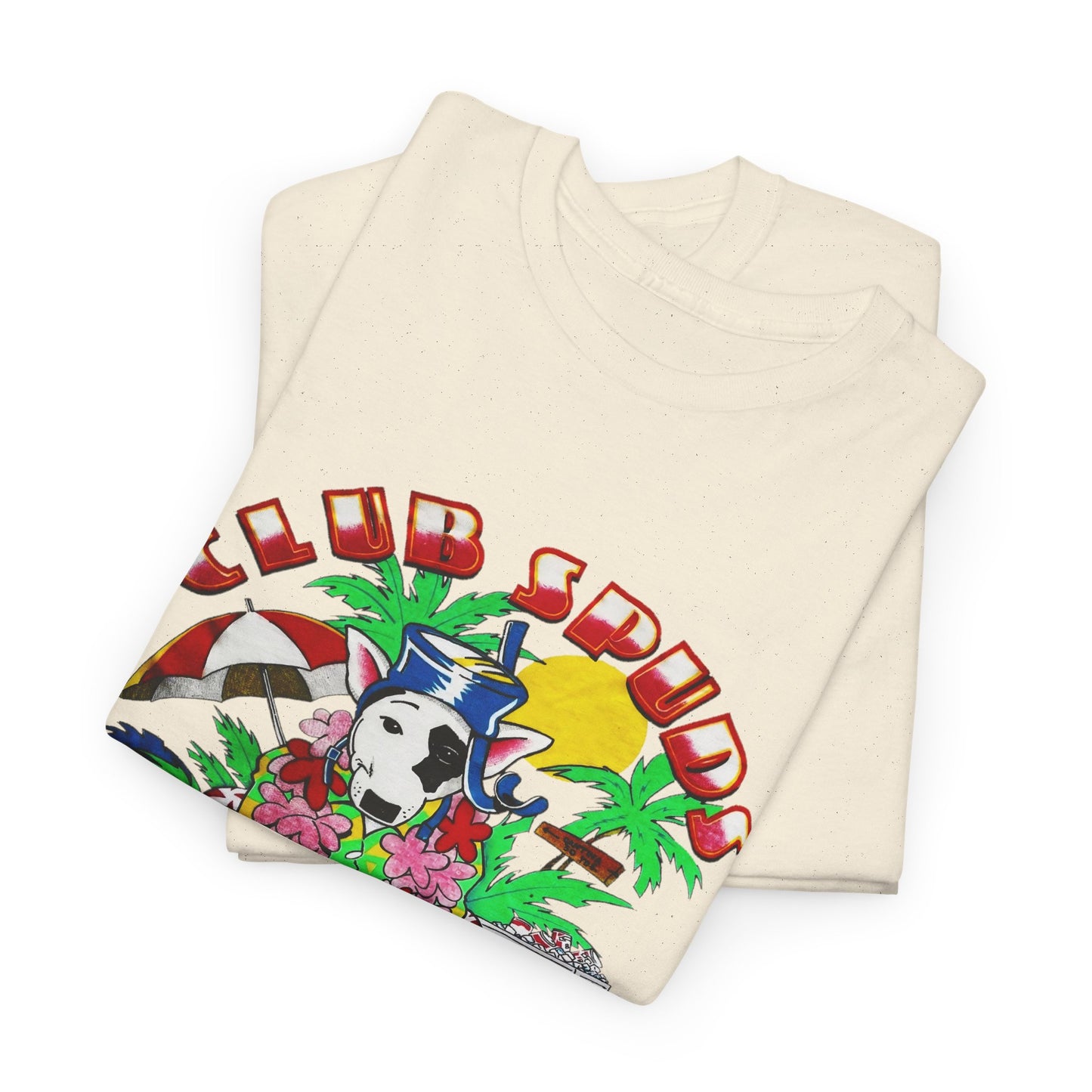 club spuds bud light vintage graphic reproduction tshirt