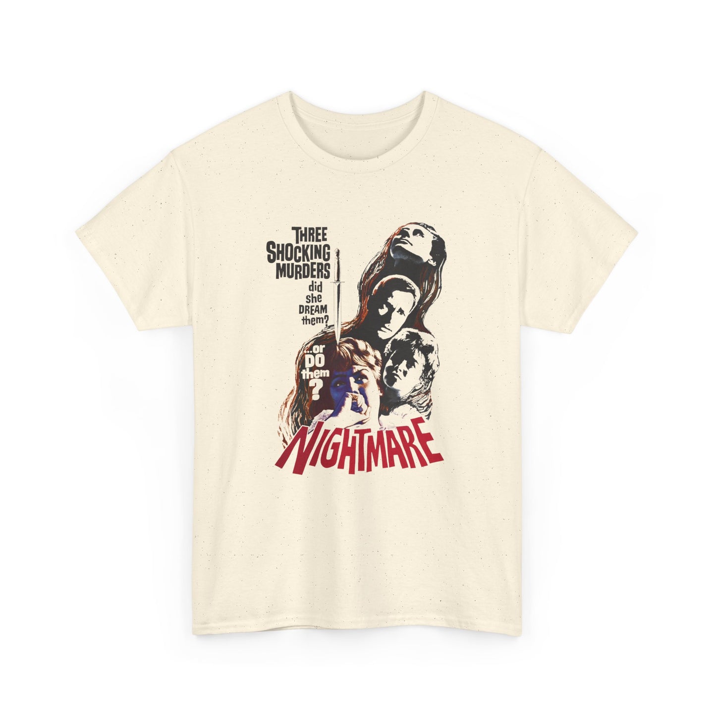 1964 hammer films psychological horror movie nightmare tshirt