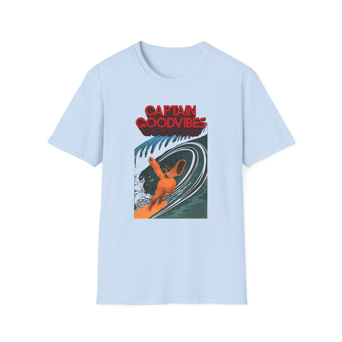 1975 underground australian surf comic illustration by tony edwards re colourized reproduction tshirt