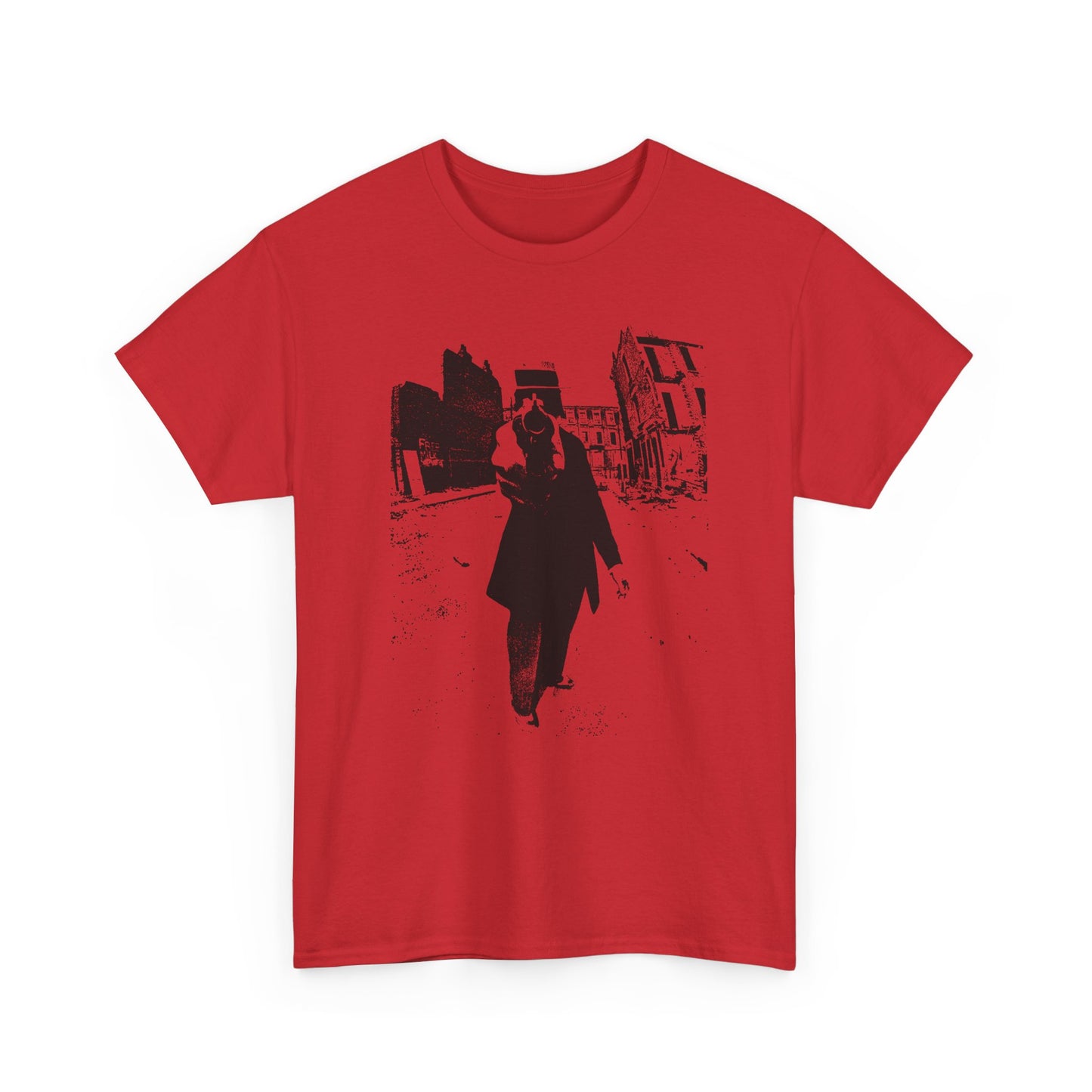 1960s counter culture magazine (friends) man with gun cover custom edit tshirt