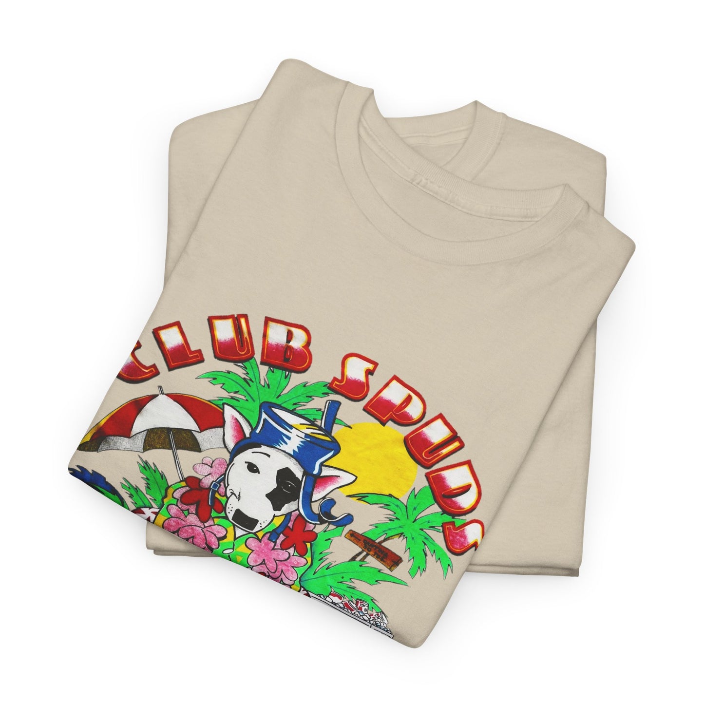 club spuds bud light vintage graphic reproduction tshirt