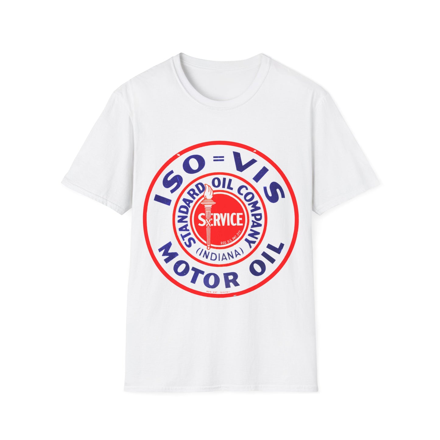 standard oil company motor oil logo tshirt