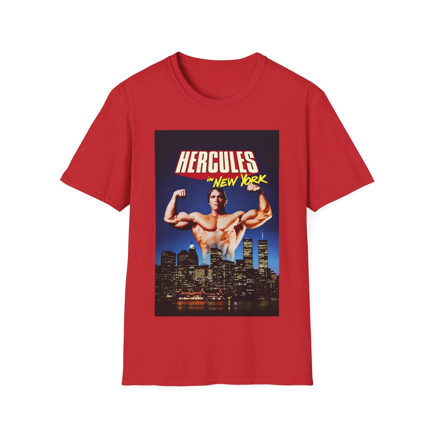 1970 hercules in new york schwarzenegger movie poster tshirt