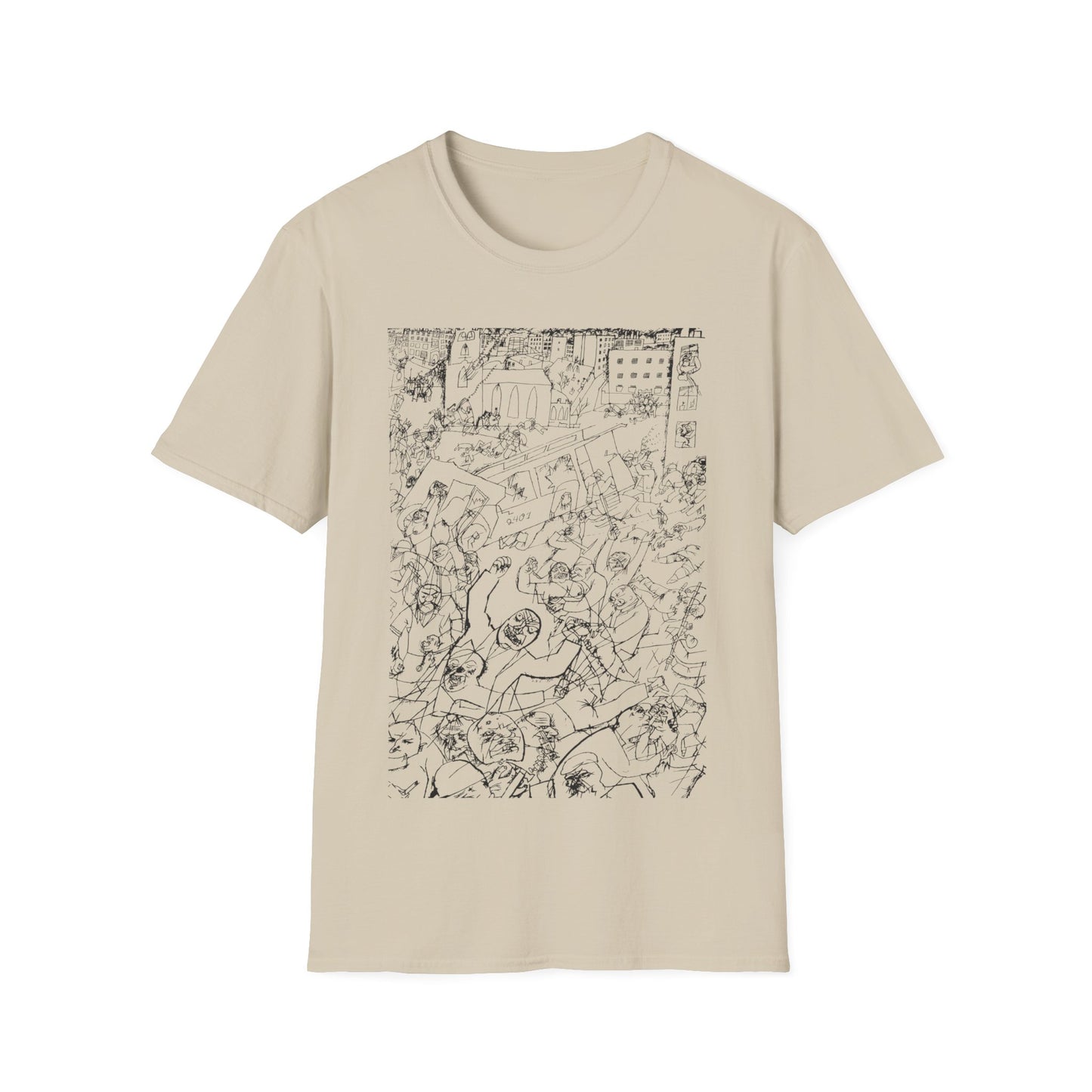 1919 george grosz drawing pandemonium tshirt