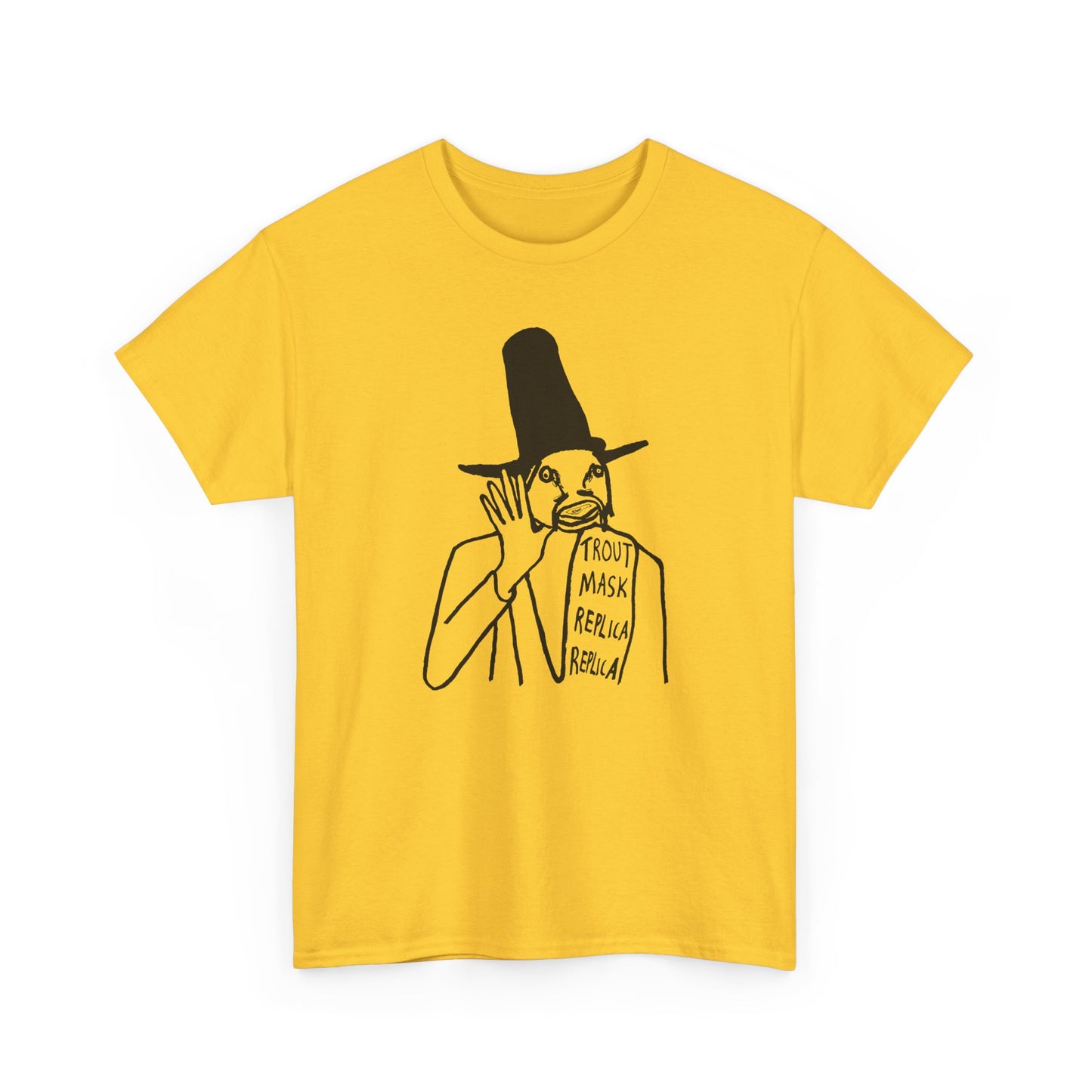 1969 captain beefheart trout mask replica album replica original drawing tshirt