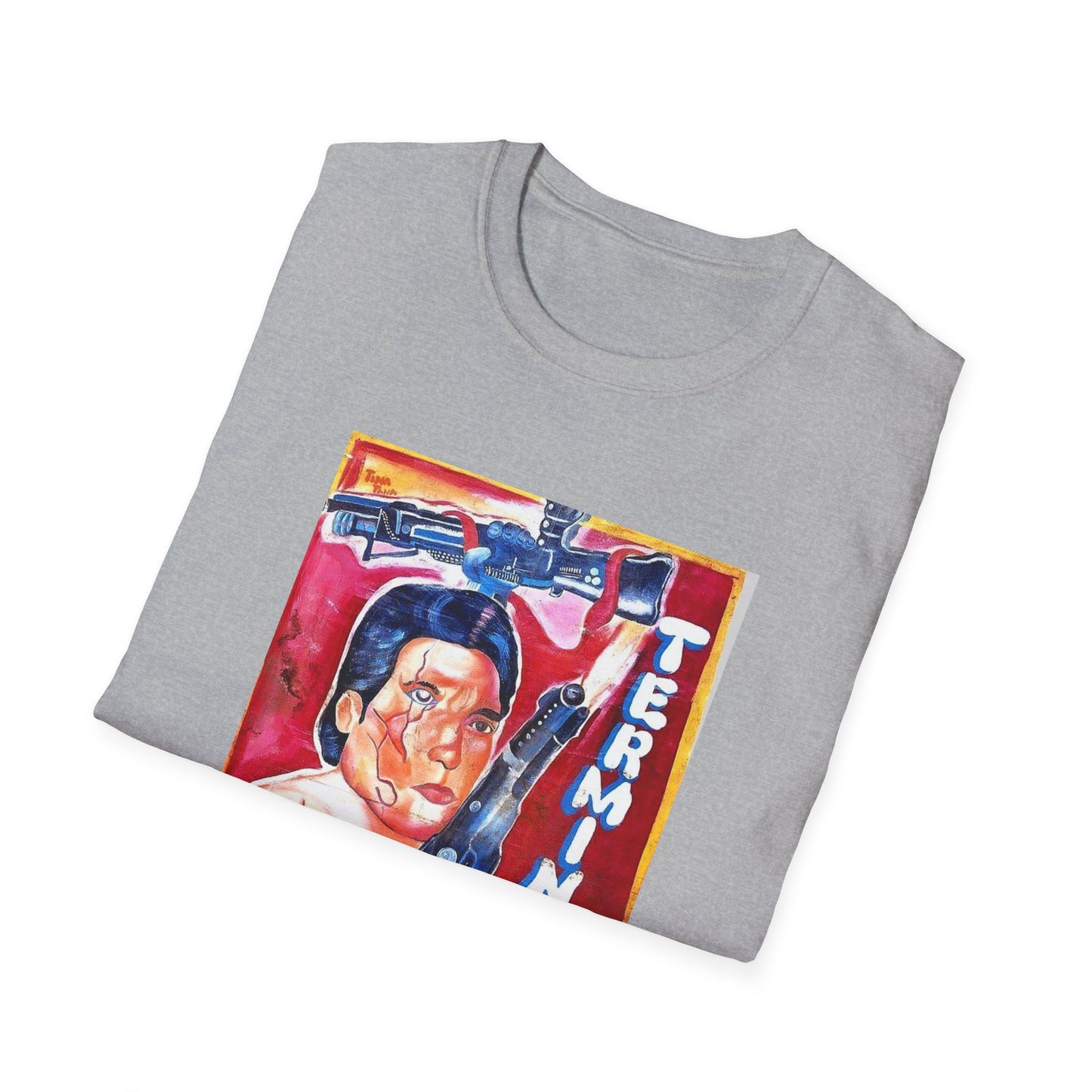 the terminator 1984 ghanaian movie poster tshirt