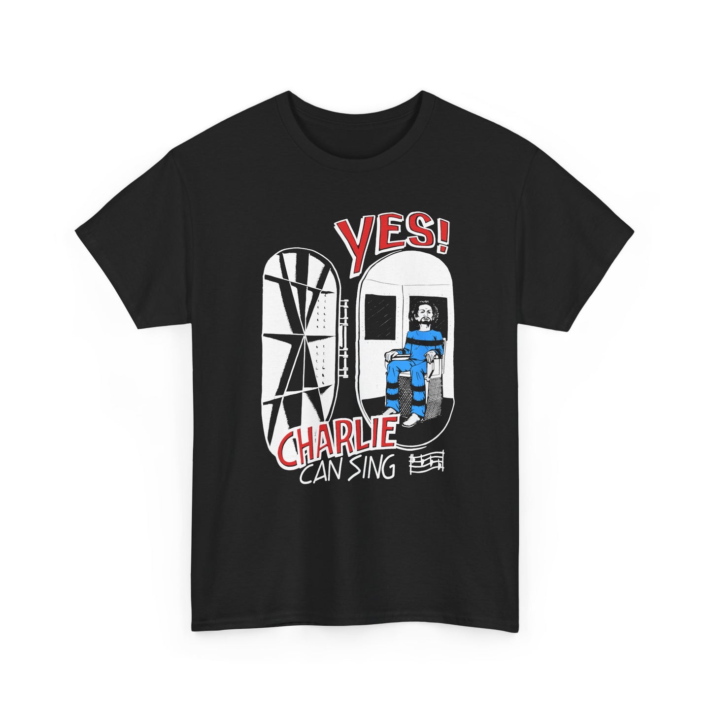 vintage yes! charlie can sing custom reproduction tshirt