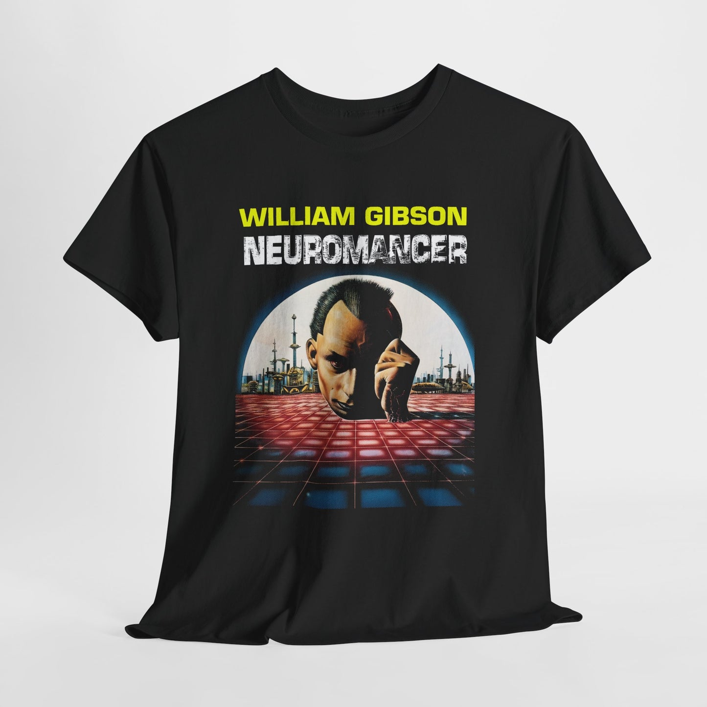 ships from the UK 1984 neuromancer william gibson book cover color variant tshirt