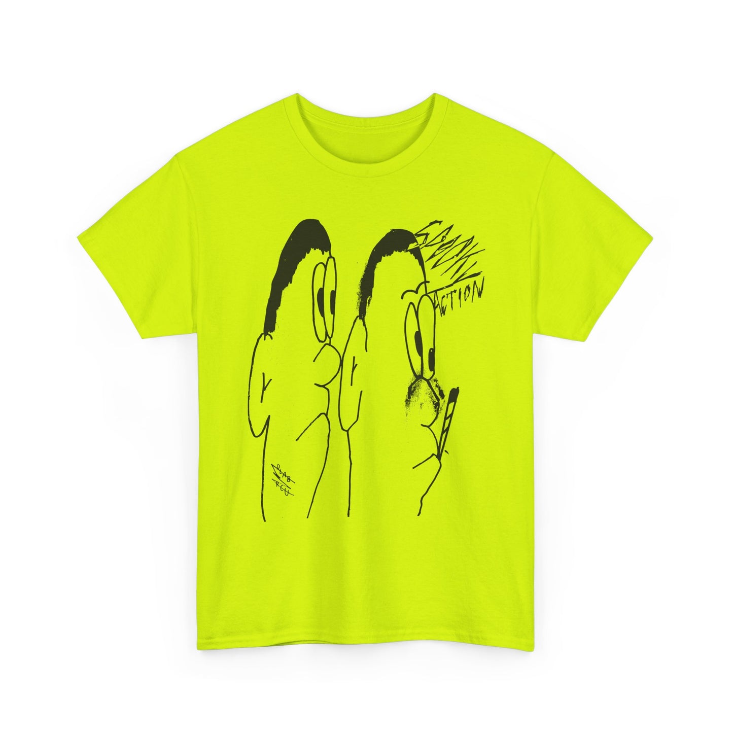 vintage norweigan weird doodle spooky action reproduction tshirt