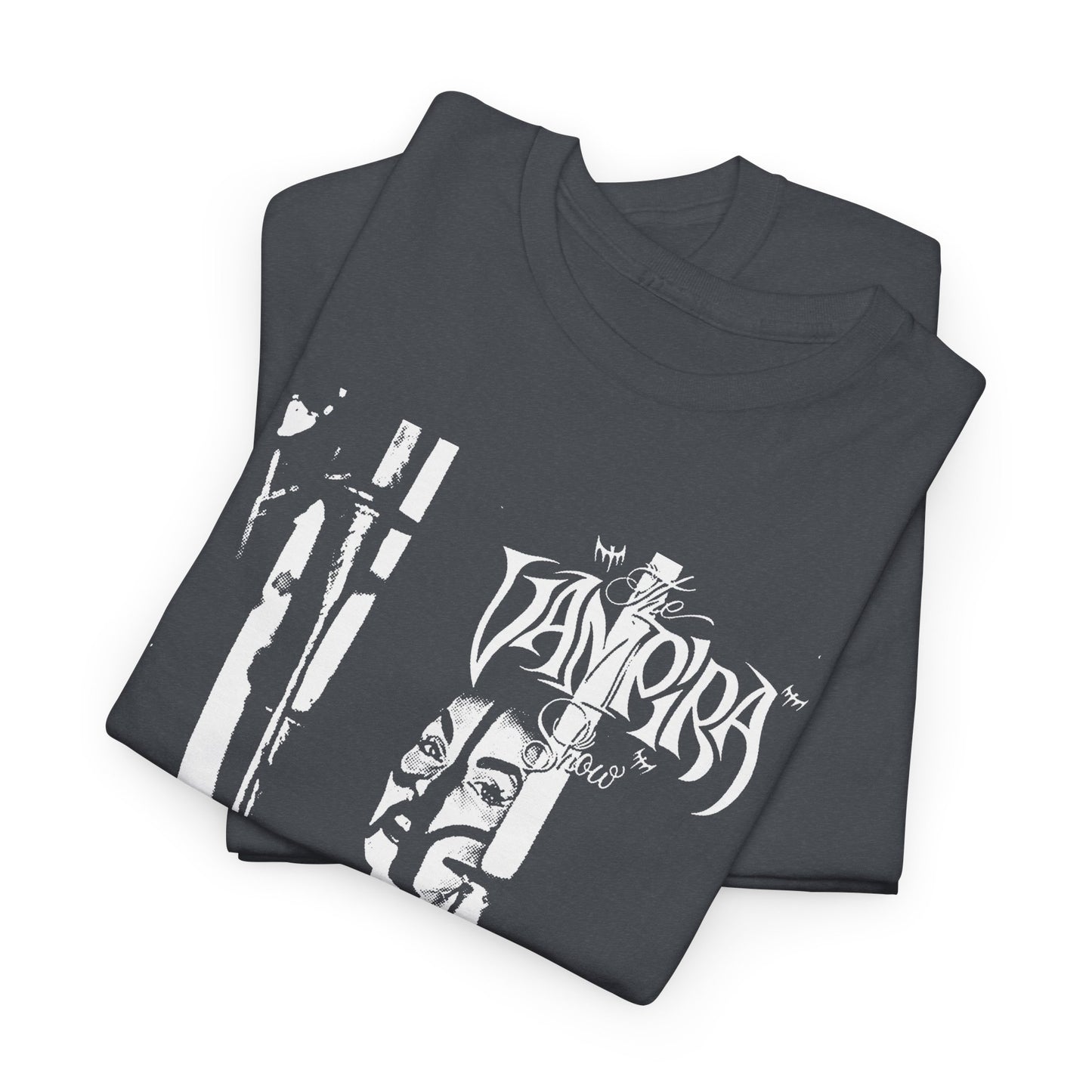 vampira show rare photo edit dark tshirt