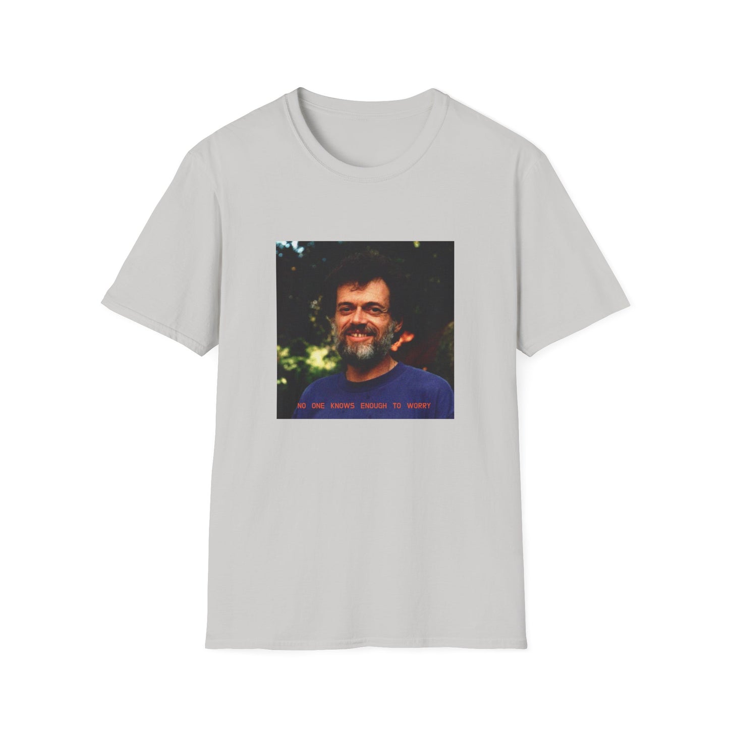 terence mckenna no one knows enough to worry tshirt