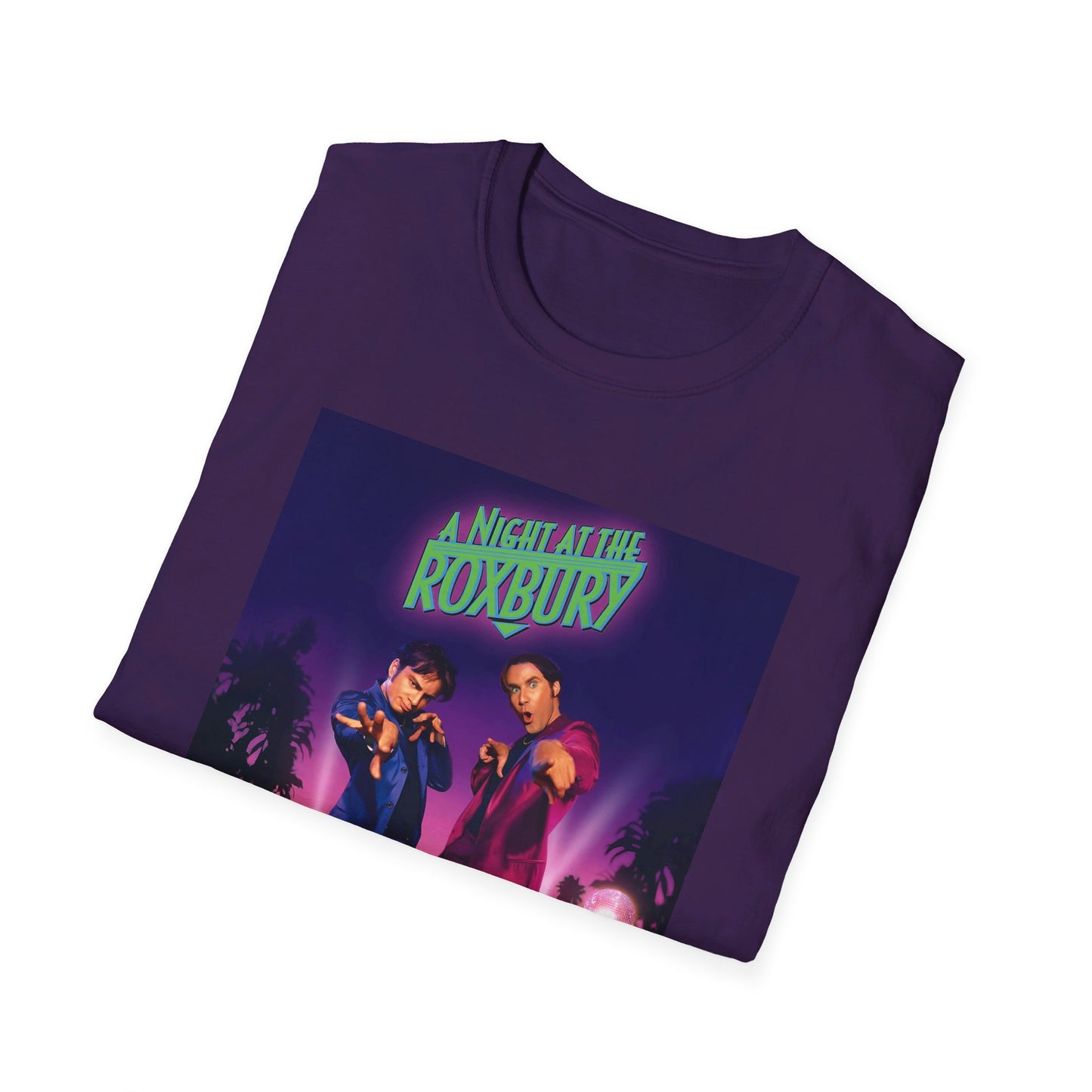 a night at the roxbury 1998 movie poster pink and purple tshirt