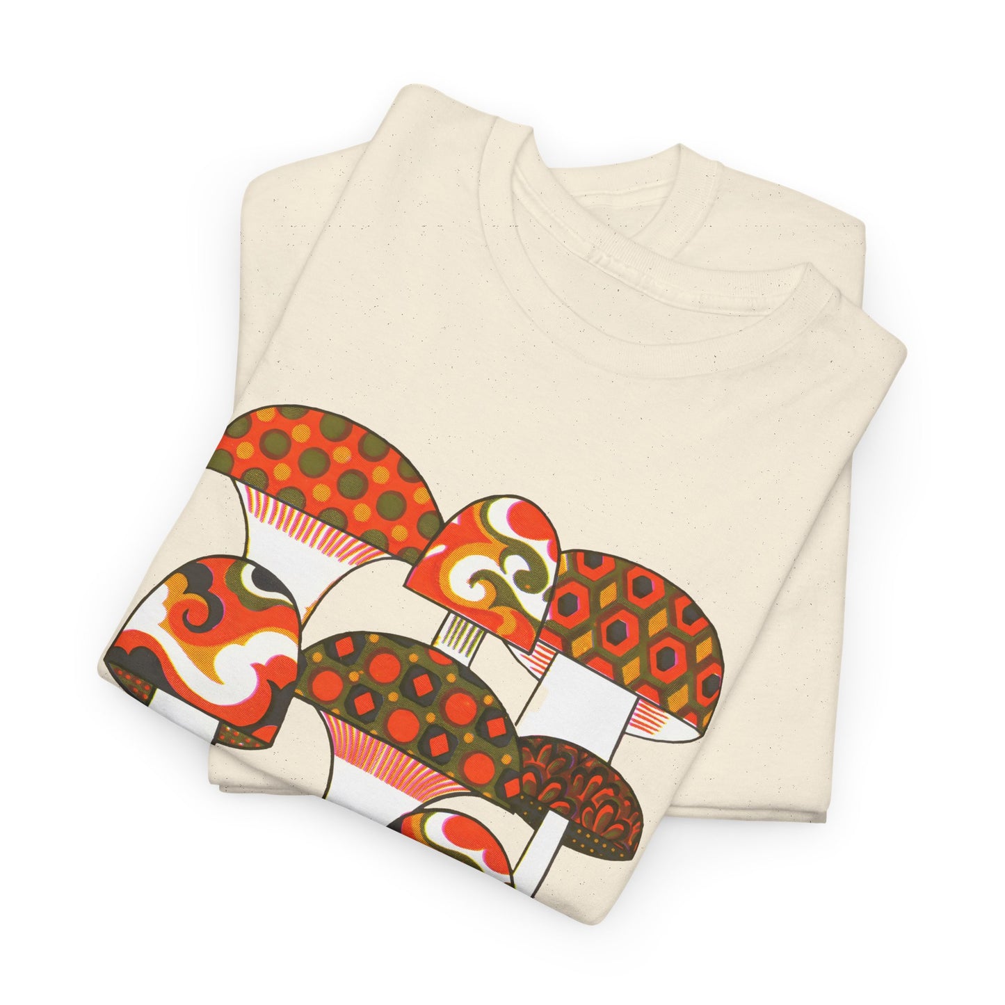 1970s mushrooms by george briard tshirt