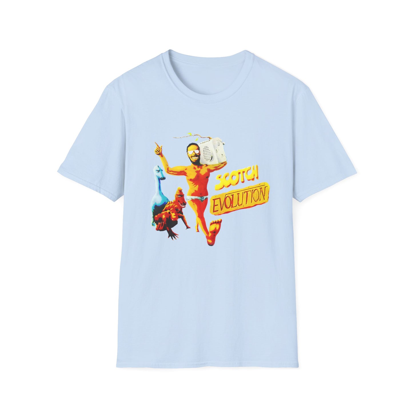 scotch evolution italo disco fan art tshirt
