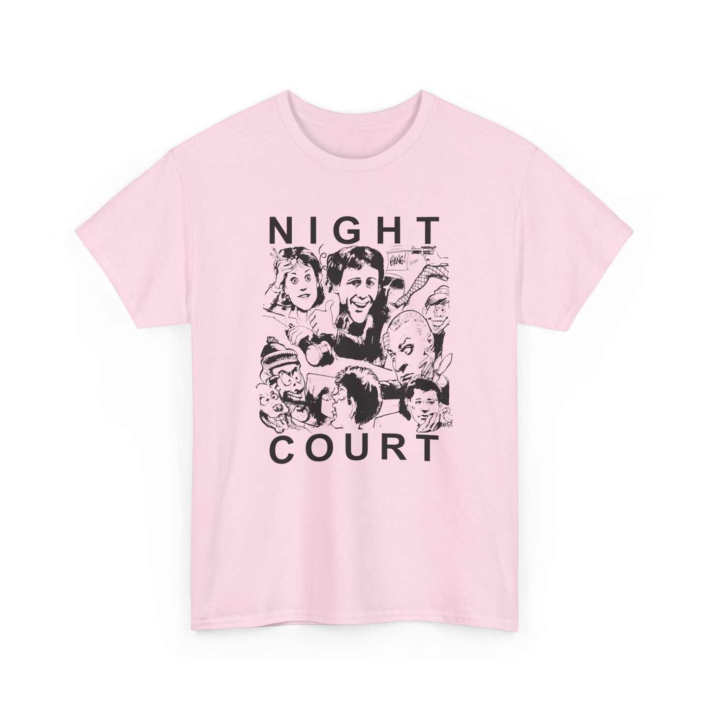 night court tv show newspaper art custom edit tshirt