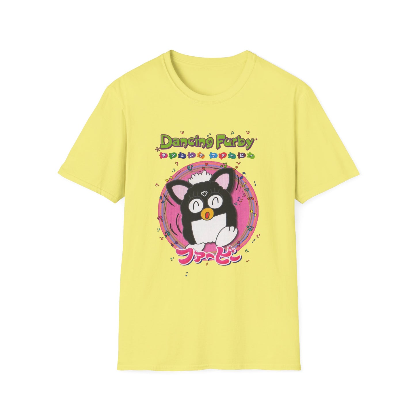 1999 dancing furby japanese video game poster tshirt