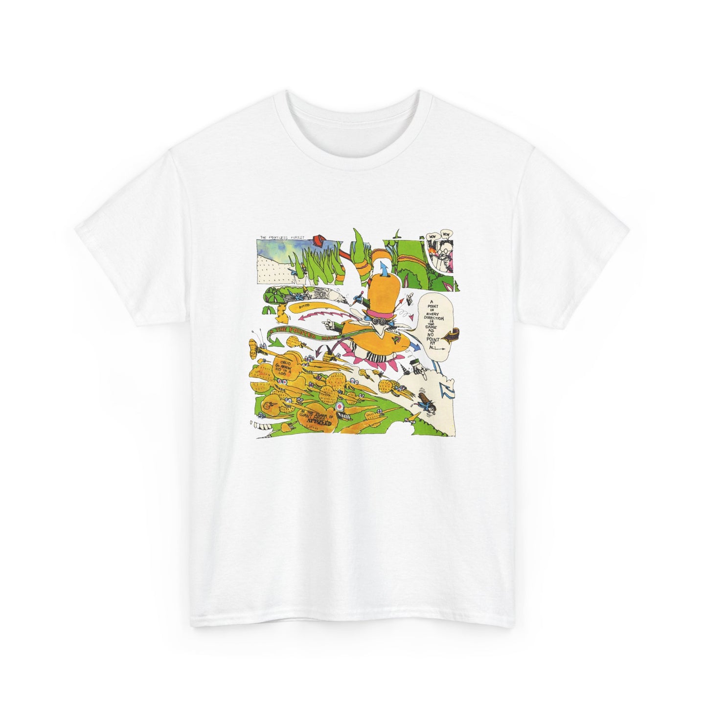 the point! 1970 harry nilsson record comic reproduction tshirt