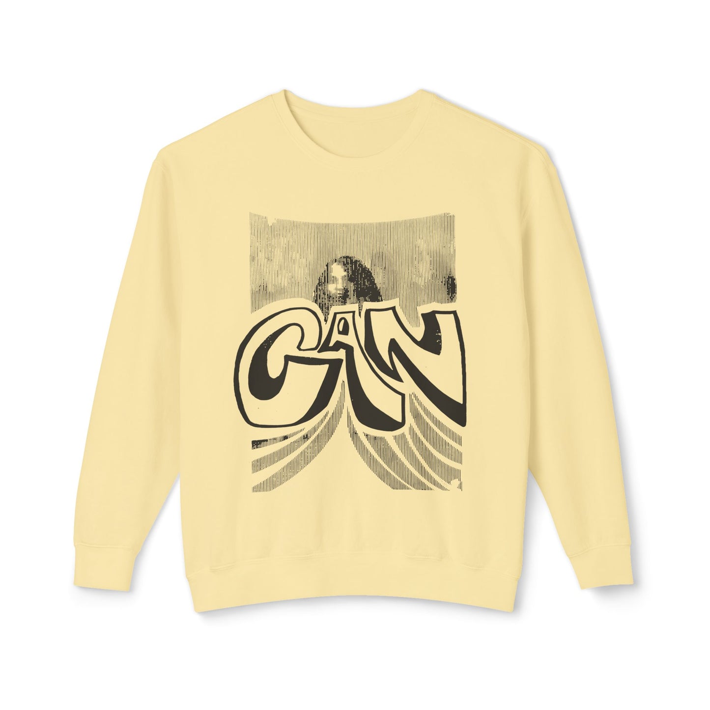 legendary german krautrock band can 1970's show poster reproduction 100% cotton sweatshirt