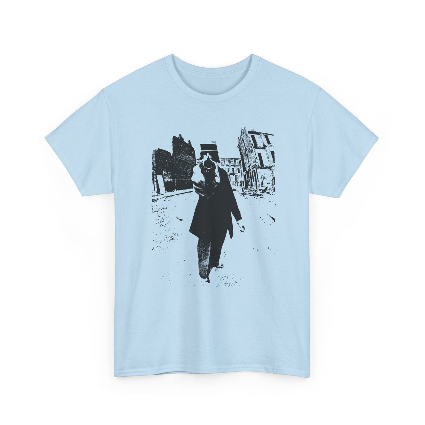 1960s counter culture magazine (friends) man with gun cover custom edit tshirt