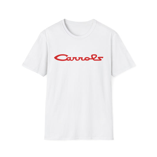 vintage defunct carrols fast food logo tshirt