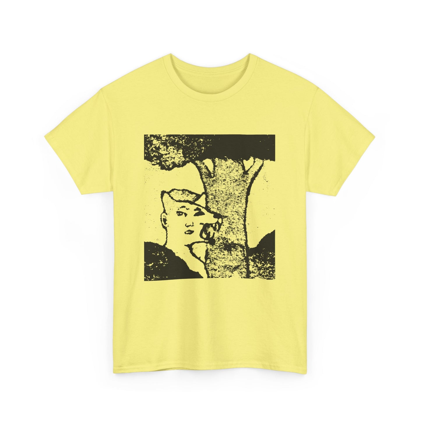 mid twentieth century the boy and the dog illusion artwork reproduction tshirt