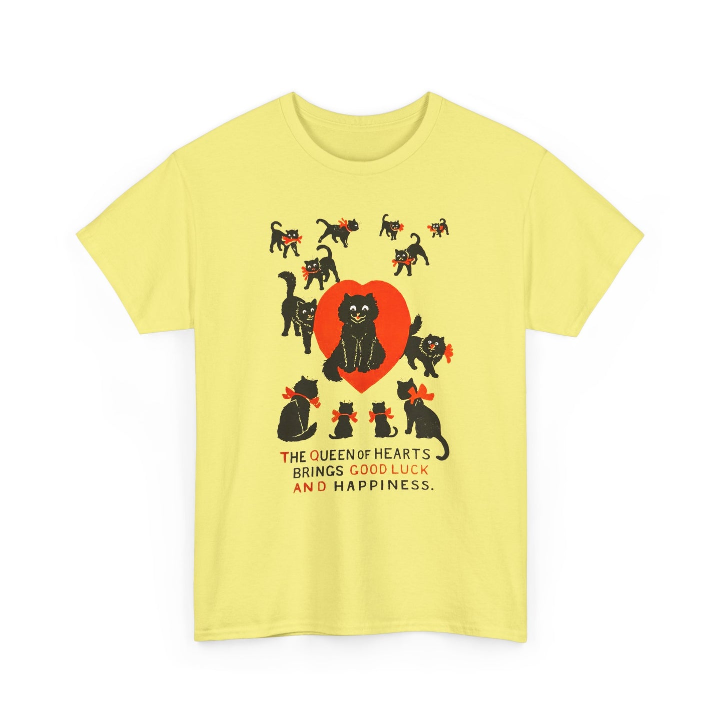 louis wain cat painting the queen of hearts bring good luck and happiness tshirt