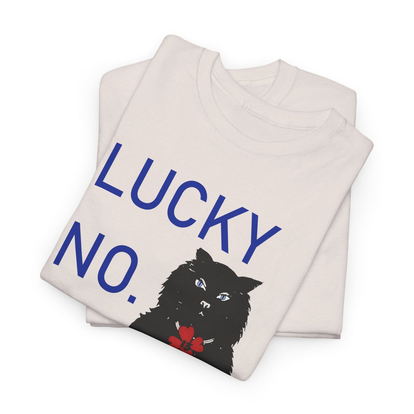 1976 qsl card lucky number 13 black cat custom reproduction tshirt