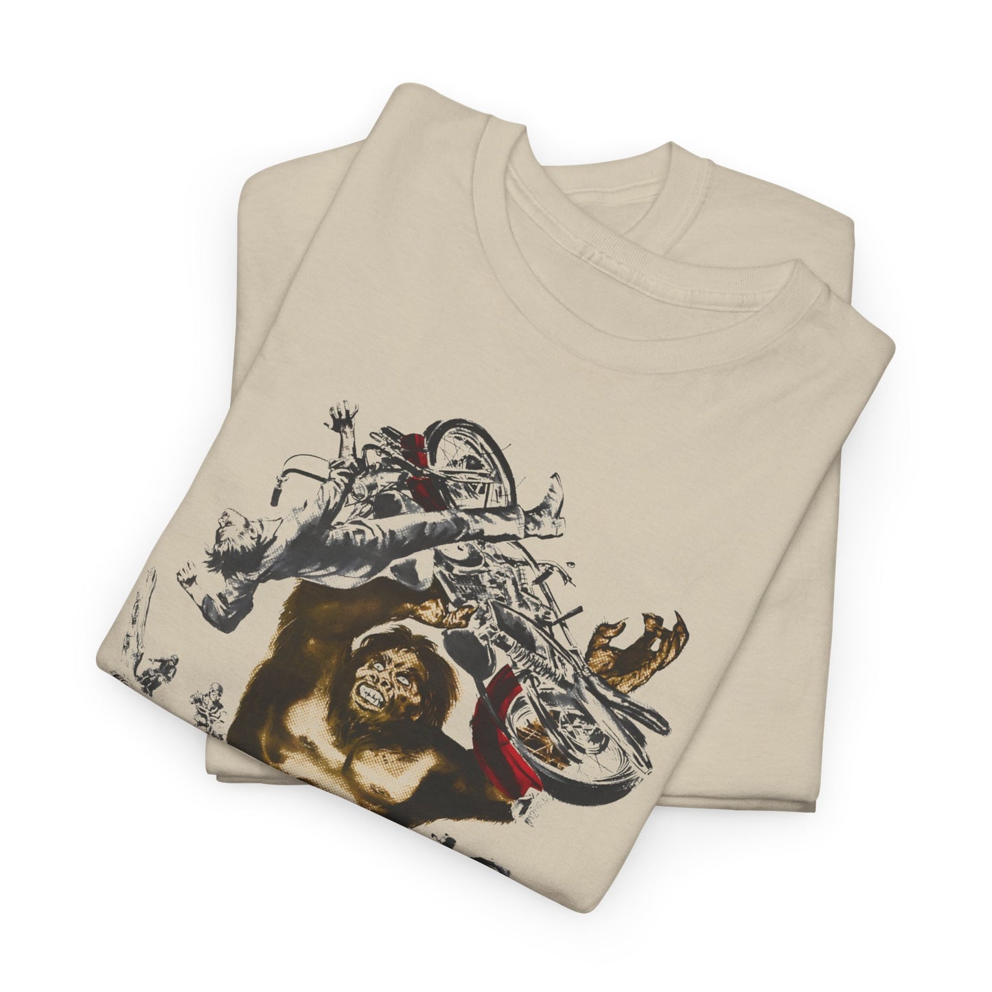 1970 bigfoot movie poster reproduction tshirt