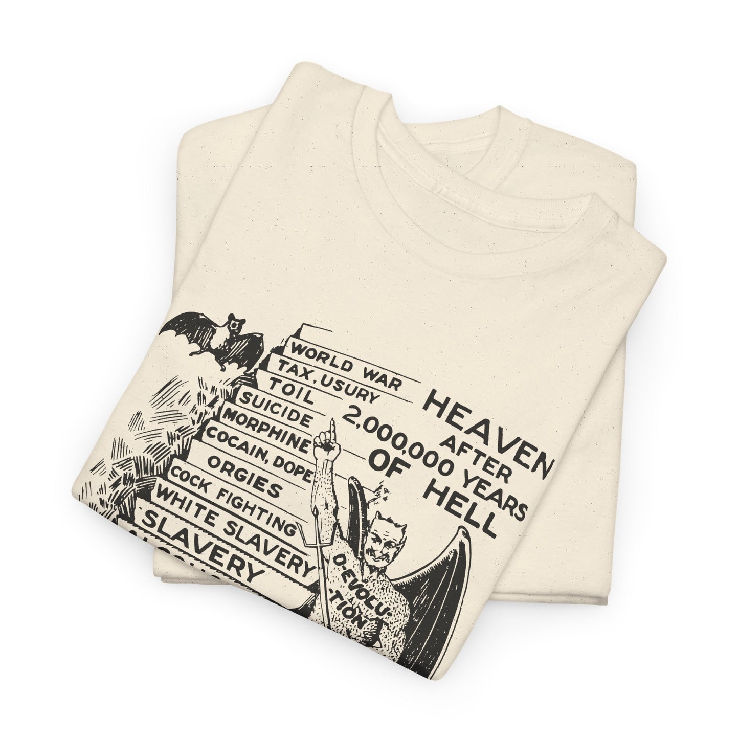 jocko-homo heavenbound b. h. shadduck 1925 religious pamphlet page six tshirt