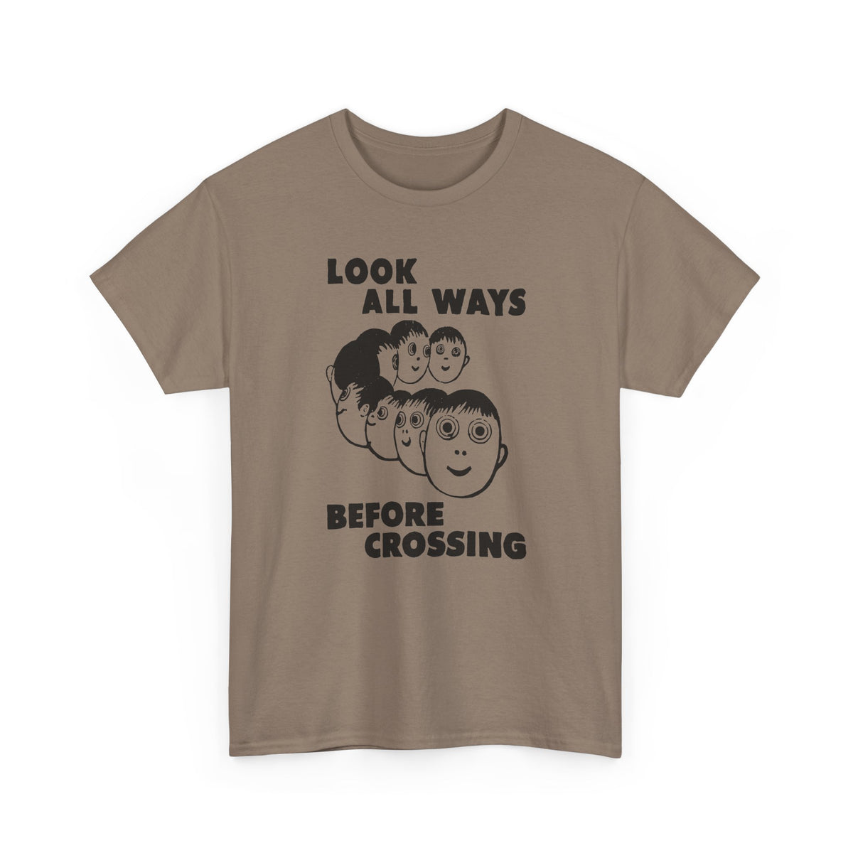 1961 daily tribune wisconsin rapids newspaper look all ways before crossing safety illustration tshirt