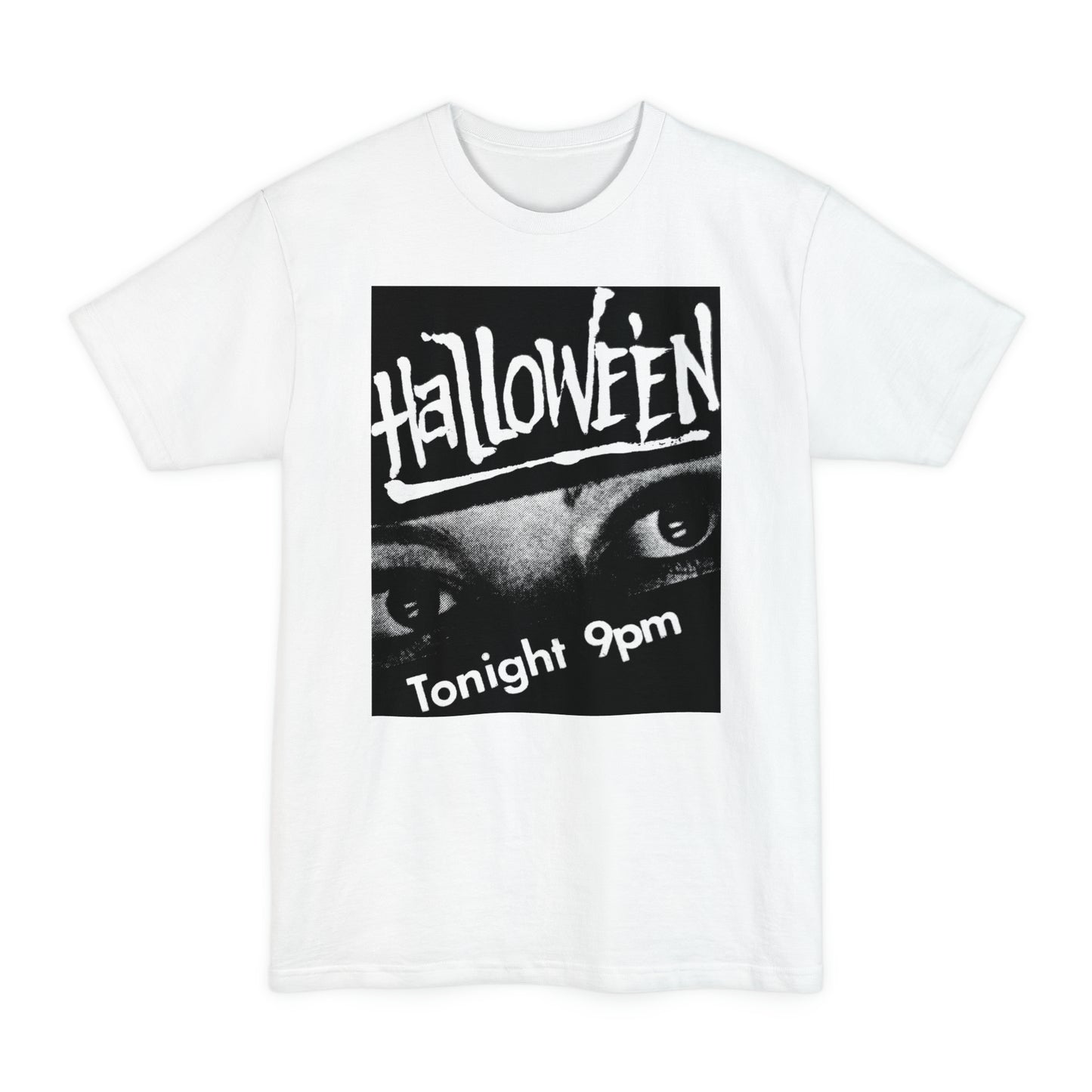 oversized halloween 1978 movie tv guide ad art unisex tall beefy tshirt