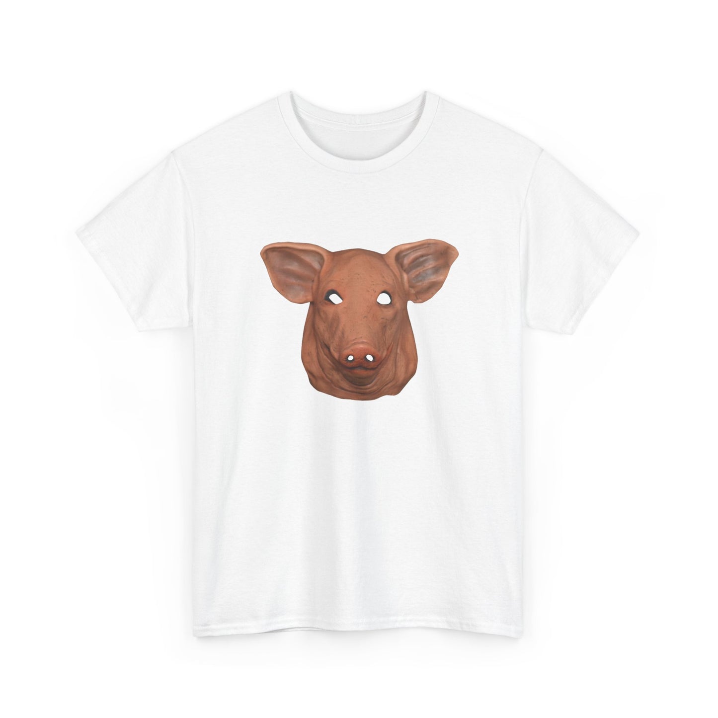 creepy pig mask tshirt