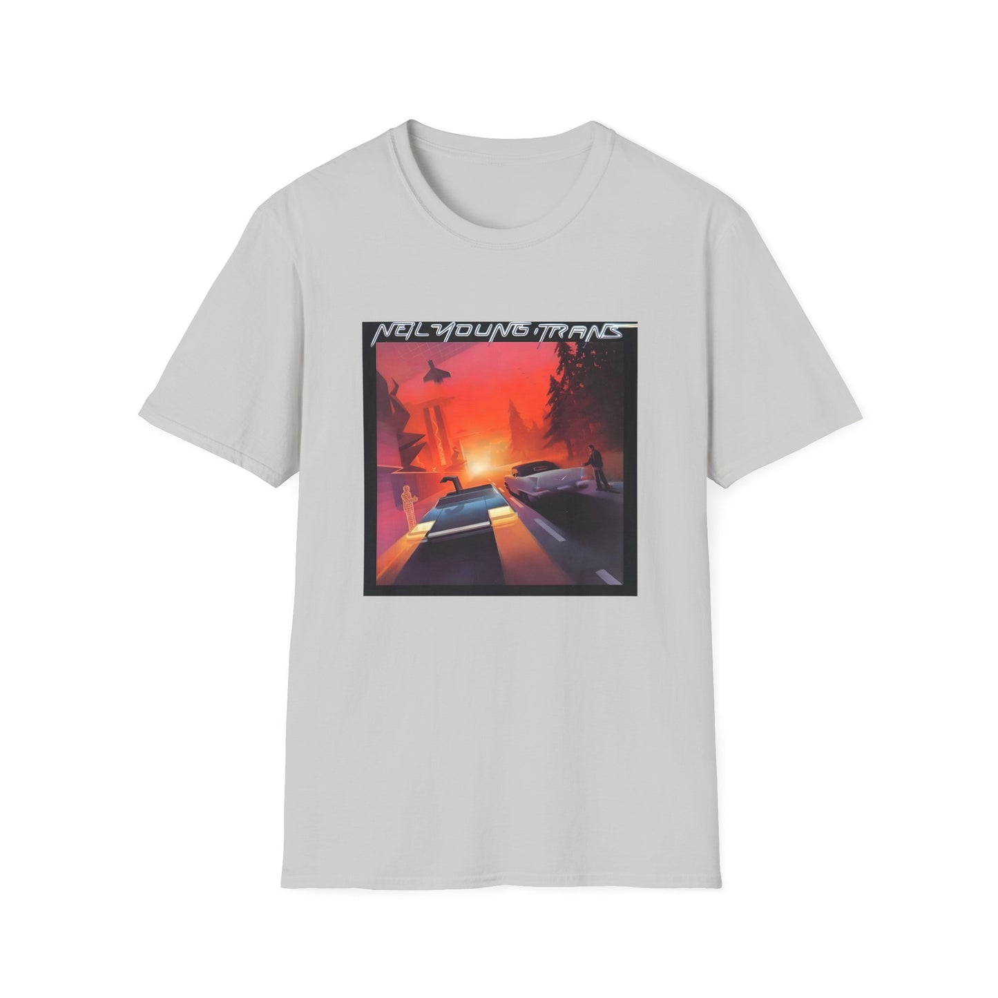 neil young 1983 trans album cover tshirt