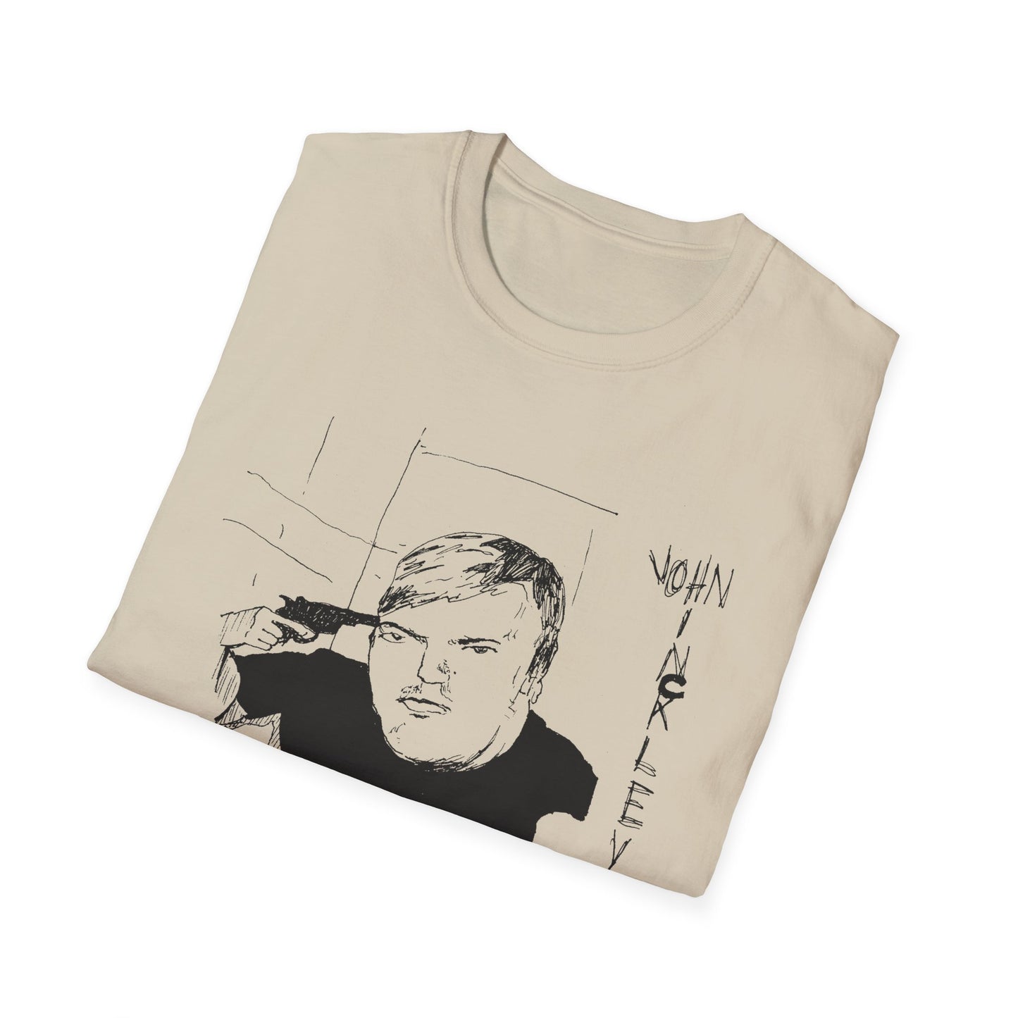 original drawing john hinckley jr. tshirt